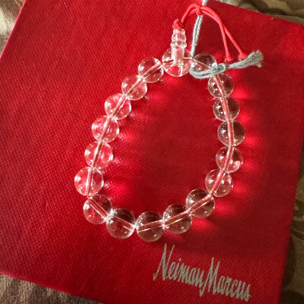 Stella McCartney Clear Glass Bead Bracelet